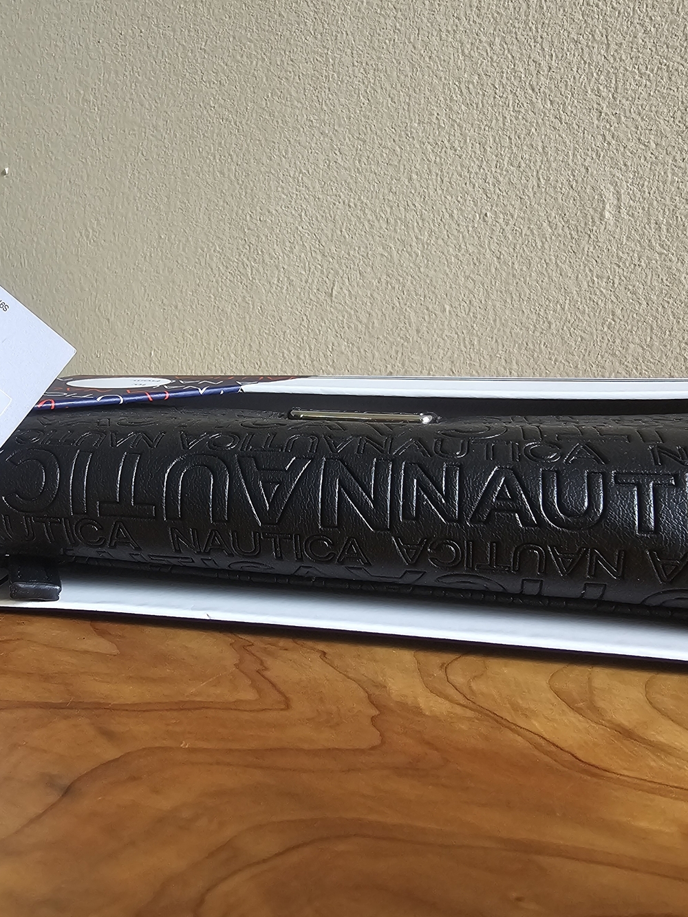 Nautica Black Embossed Logo Wallet - Picture 4 of 4